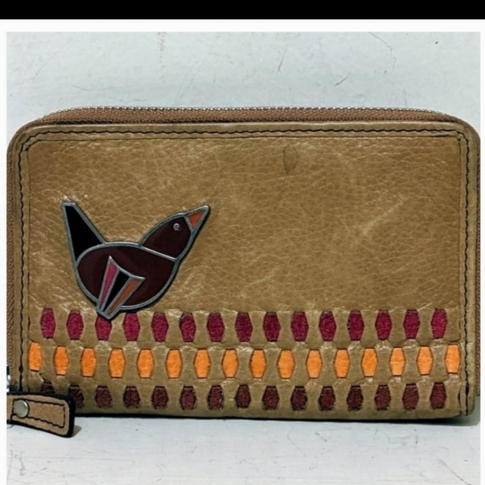 Cow Hide Leather Fossil Wallet